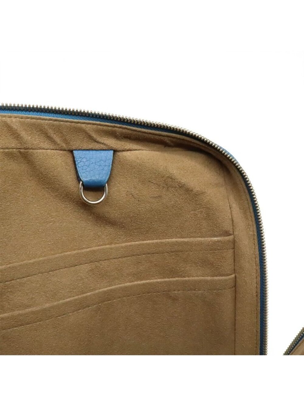 Louis Vuitton Pdv Porte Documents Voyage Briefcase Business Purse Leather Blue - Picture 8 of 9